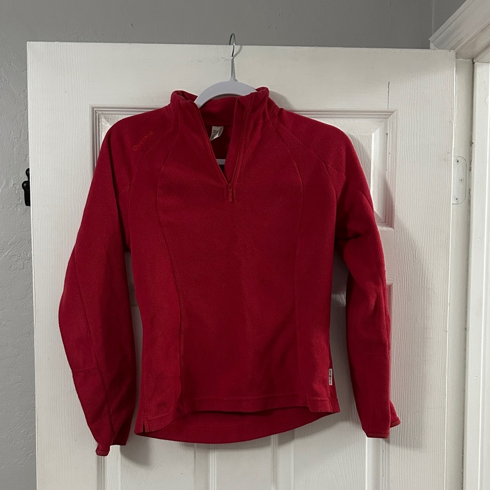 Decathlon Red Quarter-Zip Pullover